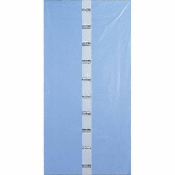 Made in USA - 40 x 80", 4 mil Gusseted Polybags - Blue - Exact Tool & Supply