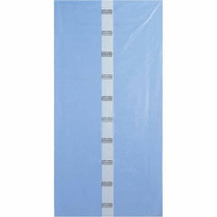 Made in USA - 40 x 80", 4 mil Gusseted Polybags - Blue - Exact Tool & Supply