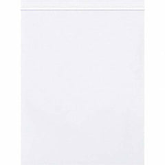 Value Collection - 8 x 10", 2 mil Reclosable Polybags - White - Exact Tool & Supply