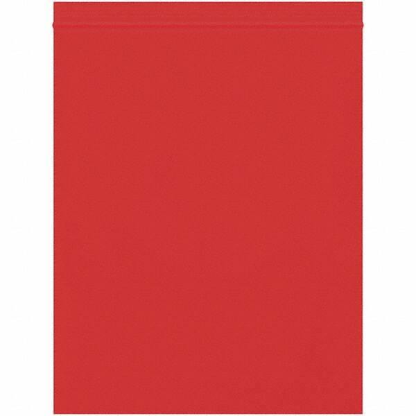 Value Collection - 8 x 10", 2 mil Reclosable Polybags - Red - Exact Tool & Supply