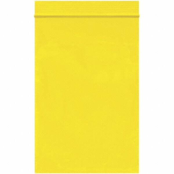 Value Collection - 4 x 6", 2 mil Reclosable Polybags - Yellow - Exact Tool & Supply