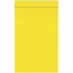 Value Collection - 4 x 6", 2 mil Reclosable Polybags - Yellow - Exact Tool & Supply