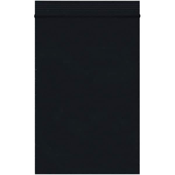 Value Collection - 4 x 6", 2 mil Reclosable Polybags - Black - Exact Tool & Supply