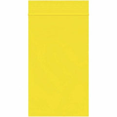 Value Collection - 3 x 5", 2 mil Reclosable Polybags - Yellow - Exact Tool & Supply