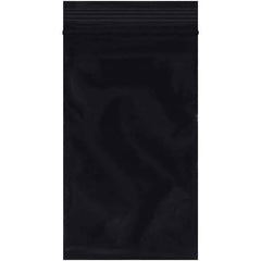 Value Collection - 3 x 5", 2 mil Reclosable Polybags - Black - Exact Tool & Supply