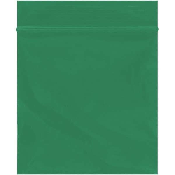 Value Collection - 3 x 3", 2 mil Reclosable Polybags - Green - Exact Tool & Supply