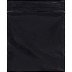 Value Collection - 3 x 3", 2 mil Reclosable Polybags - Black - Exact Tool & Supply