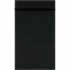 Value Collection - 2 x 3", 2 mil Reclosable Polybags - Black - Exact Tool & Supply