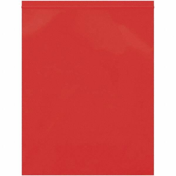 Value Collection - 12 x 15", 2 mil Reclosable Polybags - Red - Exact Tool & Supply