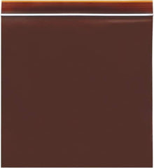 Value Collection - 12 x 12", 3 mil Minigrip Reclosable Lab Guard UV Protection Bags - Amber - Exact Tool & Supply