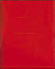 Value Collection - 8 x 10", 2 mil Flat Polybags - Red - Exact Tool & Supply