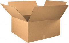 Made in USA - 30" Wide x 30" Long x 16" High Rectangle Heavy Duty Corrugated Box - 2 Walls, Kraft (Color), 100 Lb Capacity - Exact Tool & Supply
