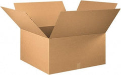 Made in USA - 30" Wide x 30" Long x 16" High Rectangle Corrugated Shipping Box - 1 Wall, Kraft (Color), 65 Lb Capacity - Exact Tool & Supply