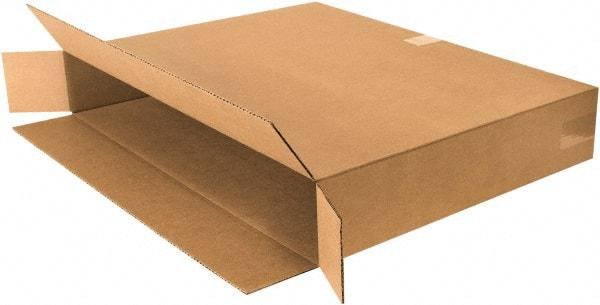 Made in USA - 8" Wide x 64" Long x 40" High Rectangle Moving Boxes - 1 Wall, Kraft (Color), 140 Lb Capacity - Exact Tool & Supply