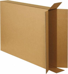 Made in USA - 5" Wide x 28" Long x 38" High Rectangle Corrugated Shipping Box - 1 Wall, Kraft (Color), 65 Lb Capacity - Exact Tool & Supply