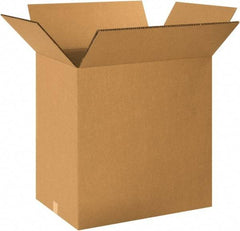 Made in USA - 18" Wide x 24" Long x 24" High Rectangle Heavy Duty Corrugated Box - 2 Walls, Kraft (Color), 100 Lb Capacity - Exact Tool & Supply