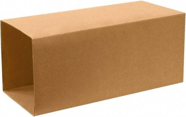 Made in USA - 20" Wide x 20" Long x 40" High Rectangle Telescoping Box - 1 Wall, Kraft (Color), 65 Lb Capacity - Exact Tool & Supply