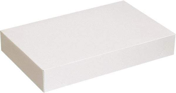 Made in USA - 14" Wide x 24" Long x 4" High Rectangle Chipboard Box - 1 Wall, White - Exact Tool & Supply
