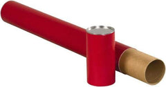 Made in USA - 3" Diam x 30" Long Round Telescoping Mailing Tubes - 2 Walls, Red - Exact Tool & Supply