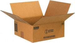Made in USA - 10-1/4" Wide x 10-1/4" Long x 6-3/16" High Rectangle Corrugated Shipping Box - 1 Wall, Kraft (Color), 95 Lb Capacity - Exact Tool & Supply