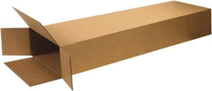 Made in USA - 4" Wide x 14" Long x 68" High Rectangle Corrugated Shipping Box - 1 Wall, Kraft (Color), 95 Lb Capacity - Exact Tool & Supply
