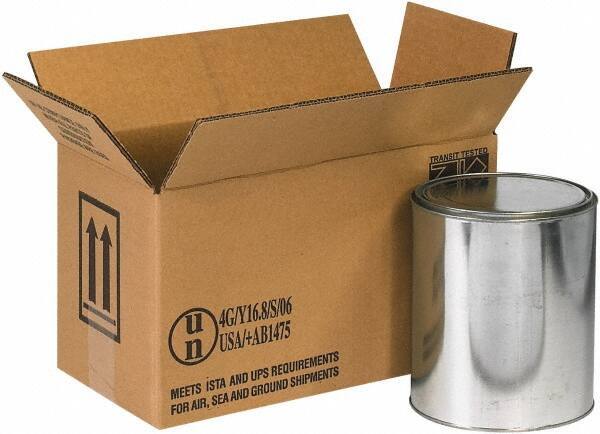 Made in USA - 6-7/8" Wide x 14-1/8" Long x 7-7/8" High Rectangle Corrugated Shipping Box - 2 Walls, Kraft (Color), 95 Lb Capacity - Exact Tool & Supply