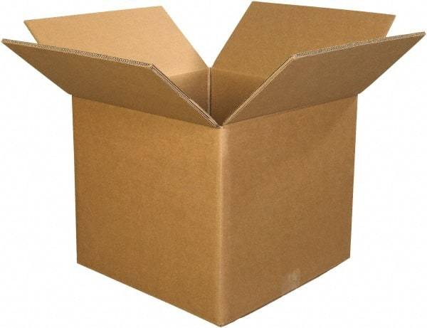 Made in USA - 30" Wide x 30" Long x 30" High Square Heavy Duty Corrugated Box - 3 Walls, Kraft (Color), 280 Lb Capacity - Exact Tool & Supply