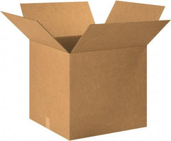 Made in USA - 24" Wide x 24" Long x 26" High Rectangle Corrugated Shipping Box - 1 Wall, Kraft (Color), 65 Lb Capacity - Exact Tool & Supply