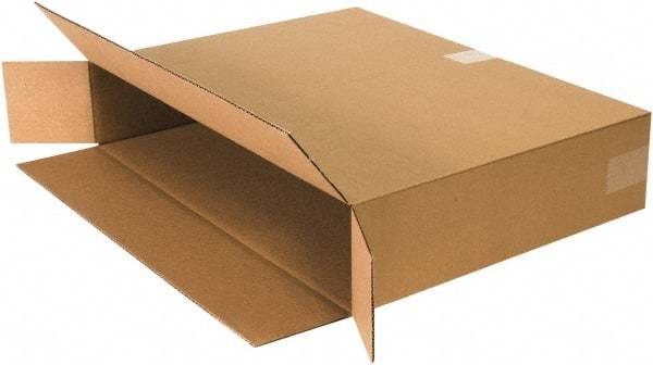 Made in USA - 6" Wide x 24" Long x 18" High Rectangle Corrugated Shipping Box - 1 Wall, Kraft (Color), 95 Lb Capacity - Exact Tool & Supply