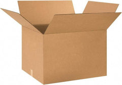 Made in USA - 24" Wide x 28" Long x 20" High Rectangle Corrugated Shipping Box - 1 Wall, Kraft (Color), 65 Lb Capacity - Exact Tool & Supply