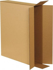 Made in USA - 6" Wide x 30" Long x 30" High Rectangle Corrugated Shipping Box - 1 Wall, Kraft (Color), 95 Lb Capacity - Exact Tool & Supply