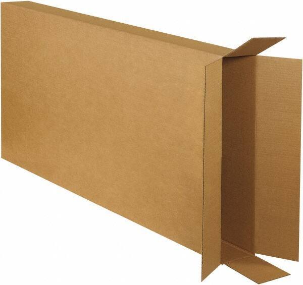 Made in USA - 6" Wide x 28" Long x 52" High Rectangle Corrugated Shipping Box - 1 Wall, Kraft (Color), 65 Lb Capacity - Exact Tool & Supply