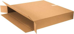 Made in USA - 8" Wide x 56" Long x 36" High Rectangle Moving Boxes - 1 Wall, Kraft (Color), 120 Lb Capacity - Exact Tool & Supply