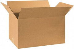 Made in USA - 17" Wide x 30" Long x 17" High Rectangle Heavy Duty Corrugated Box - 2 Walls, Kraft (Color), 120 Lb Capacity - Exact Tool & Supply