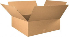 Made in USA - 30" Wide x 30" Long x 12" High Rectangle Heavy Duty Corrugated Box - 2 Walls, Kraft (Color), 100 Lb Capacity - Exact Tool & Supply