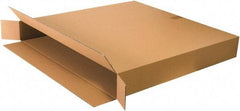 Made in USA - 8" Wide x 36" Long x 30" High Rectangle Corrugated Shipping Box - 1 Wall, Kraft (Color), 95 Lb Capacity - Exact Tool & Supply
