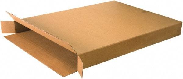 Made in USA - 5" Wide x 36" Long x 48" High Rectangle Corrugated Shipping Box - 1 Wall, Kraft (Color), 95 Lb Capacity - Exact Tool & Supply