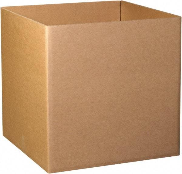 Made in USA - 40" Wide x 40" Long x 40" High Rectangle Heavy Duty Corrugated Box - 3 Walls, Kraft (Color), 280 Lb Capacity - Exact Tool & Supply