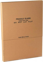 Made in USA - 3-3/4" Wide x 37" Long x 30-3/4" High Rectangle Moving Boxes - 1 Wall, Kraft (Color), 65 Lb Capacity - Exact Tool & Supply