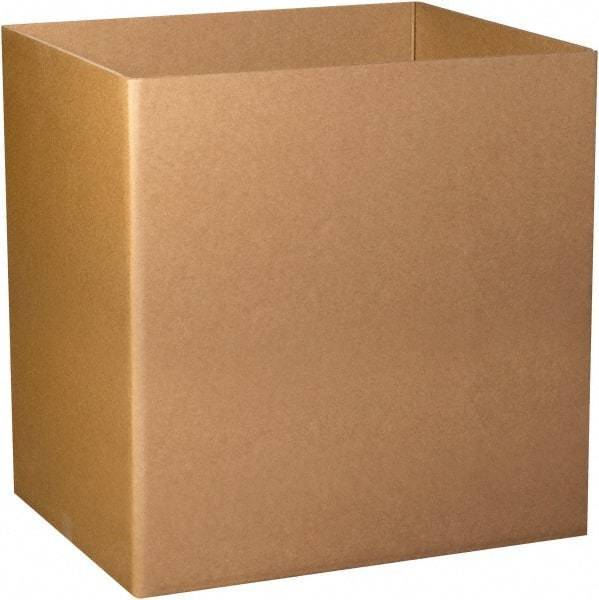 Made in USA - 40" Wide x 48" Long x 24" High Rectangle Heavy Duty Corrugated Box - 3 Walls, Kraft (Color), 280 Lb Capacity - Exact Tool & Supply