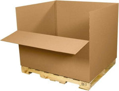 Made in USA - 40" Wide x 48" Long x 36" High Rectangle Heavy Duty Corrugated Box - 1 Wall, Kraft (Color), 120 Lb Capacity - Exact Tool & Supply