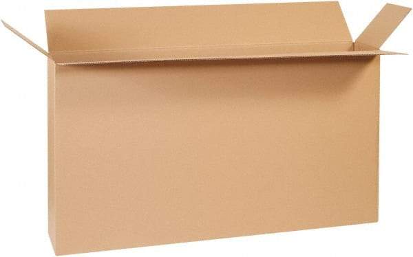 Made in USA - 8" Wide x 54" Long x 28" High Rectangle Corrugated Shipping Box - 1 Wall, Kraft (Color), 95 Lb Capacity - Exact Tool & Supply