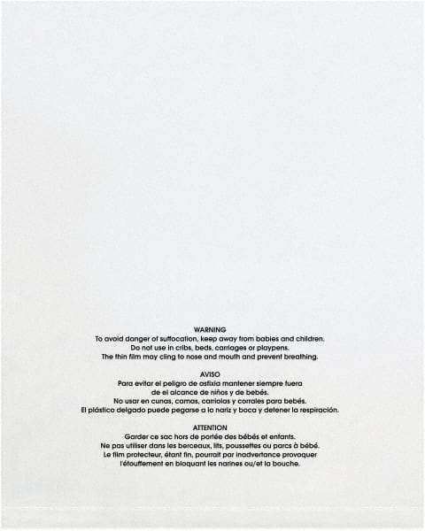 Value Collection - 9 x 12", 1 mil Flat Suffocation Warning Polybags - Clear - Exact Tool & Supply
