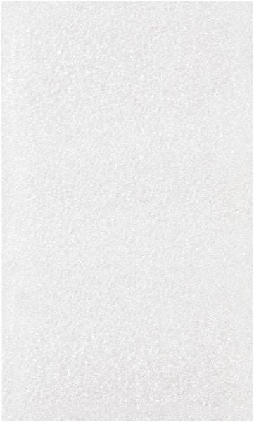 Made in USA - 3 x 5", Flush Cut Foam Pouches - White - Exact Tool & Supply
