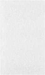 Made in USA - 3 x 5", Flush Cut Foam Pouches - White - Exact Tool & Supply