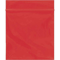 Value Collection - 3 x 3", 2 mil Reclosable Polybags - Red - Exact Tool & Supply