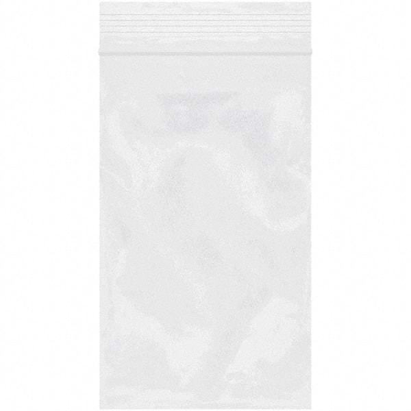 Value Collection - 3 x 5", 2 mil Reclosable Polybags - White - Exact Tool & Supply