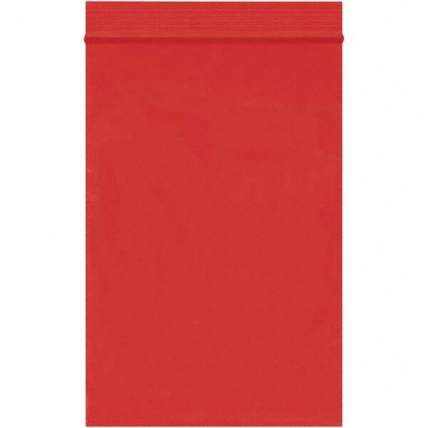 Value Collection - 4 x 6", 2 mil Reclosable Polybags - Red - Exact Tool & Supply