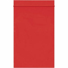 Value Collection - 4 x 6", 2 mil Reclosable Polybags - Red - Exact Tool & Supply