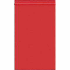 Value Collection - 5 x 8", 2 mil Reclosable Polybags - Red - Exact Tool & Supply